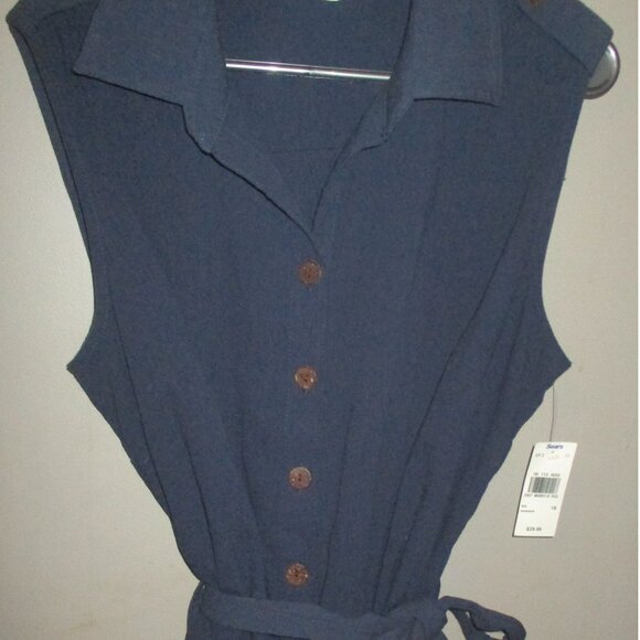 Sears - BNWT Sleevless Navy Tunic - Picture 1 of 2